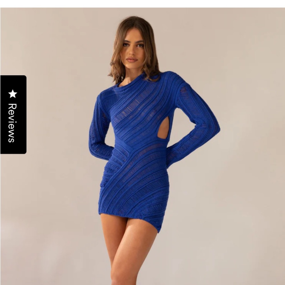 Royal blue pepper Mayo dress size S